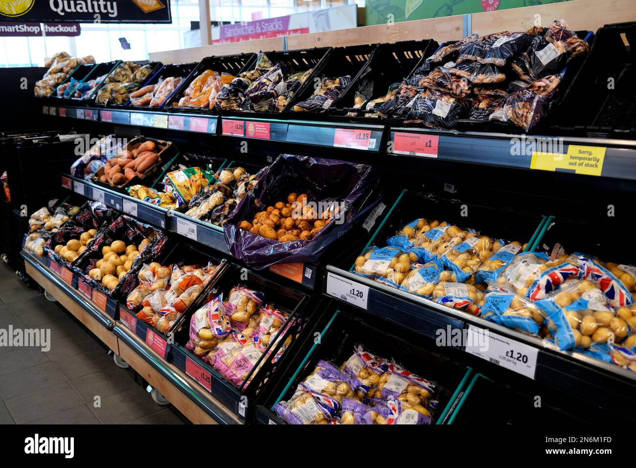 sainsburys Supermarkt, herne Bay Town, East kent, uk februar 2023 Stockfoto