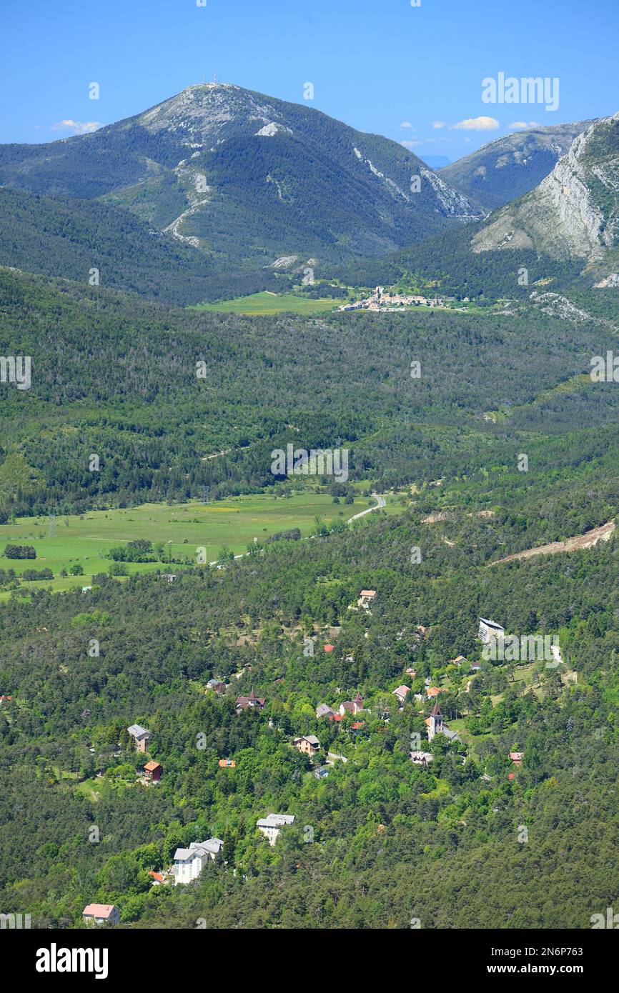 Paysage aux alentours de Thorenc, Parc regional des prealpes d'Azur, Alpes Maritimes, 06, Cote d'Azur, Frankreich Stockfoto
