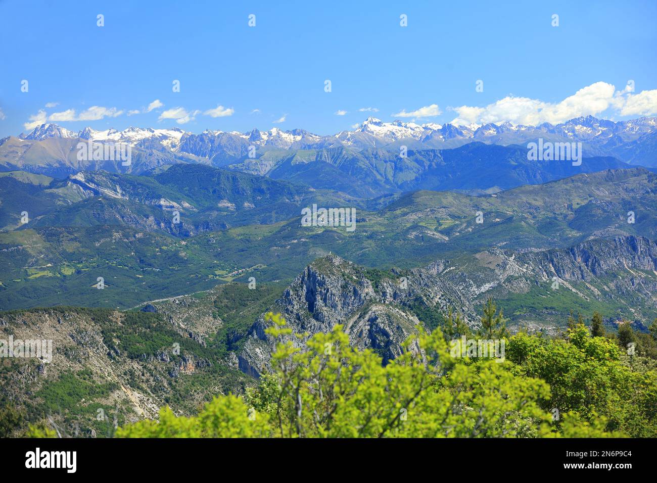 Paysage aux alentours de Thorenc, Parc regional des prealpes d'Azur, Alpes Maritimes, 06, Cote d'Azur, Frankreich Stockfoto