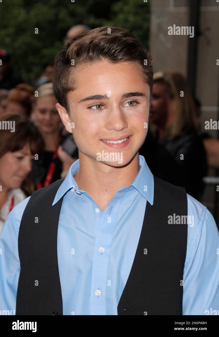 Gattlin Griffith arrives at the premiere of "Labor Day" on day 3 of the Toronto International Film Festival at the Ryerson Theatre on Saturday, Sept. 7, 2013, in Toronto. (Photo by Todd Williamson/Invision/AP) Stockfoto