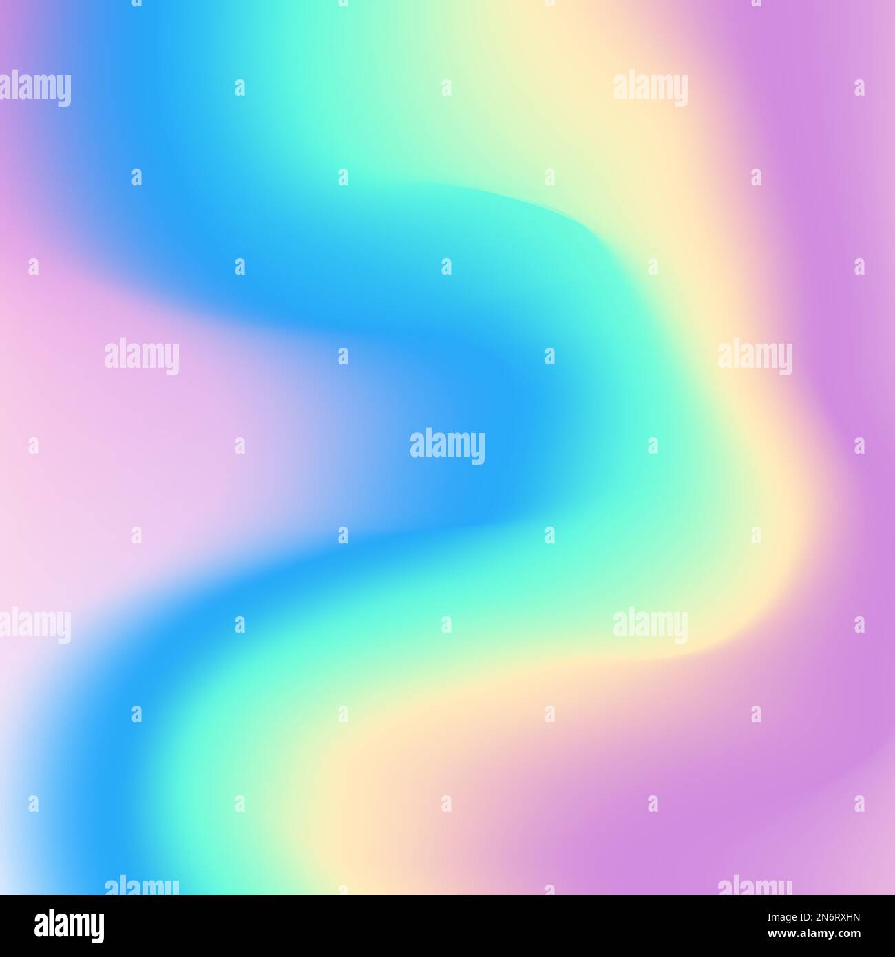 Abstrakter Hintergrund holographischer Folien. Holographische, pastellfarbene Oberfläche mit schillerndem Abstract. Abbildung: Hologramm schillernd sp Stockfoto