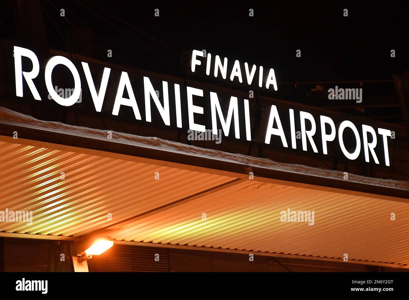 Flughafen Rovaniemi, Lappland, Finnland, 31. Januar 2023. (CTK Photo/Petr Svancara) Stockfoto