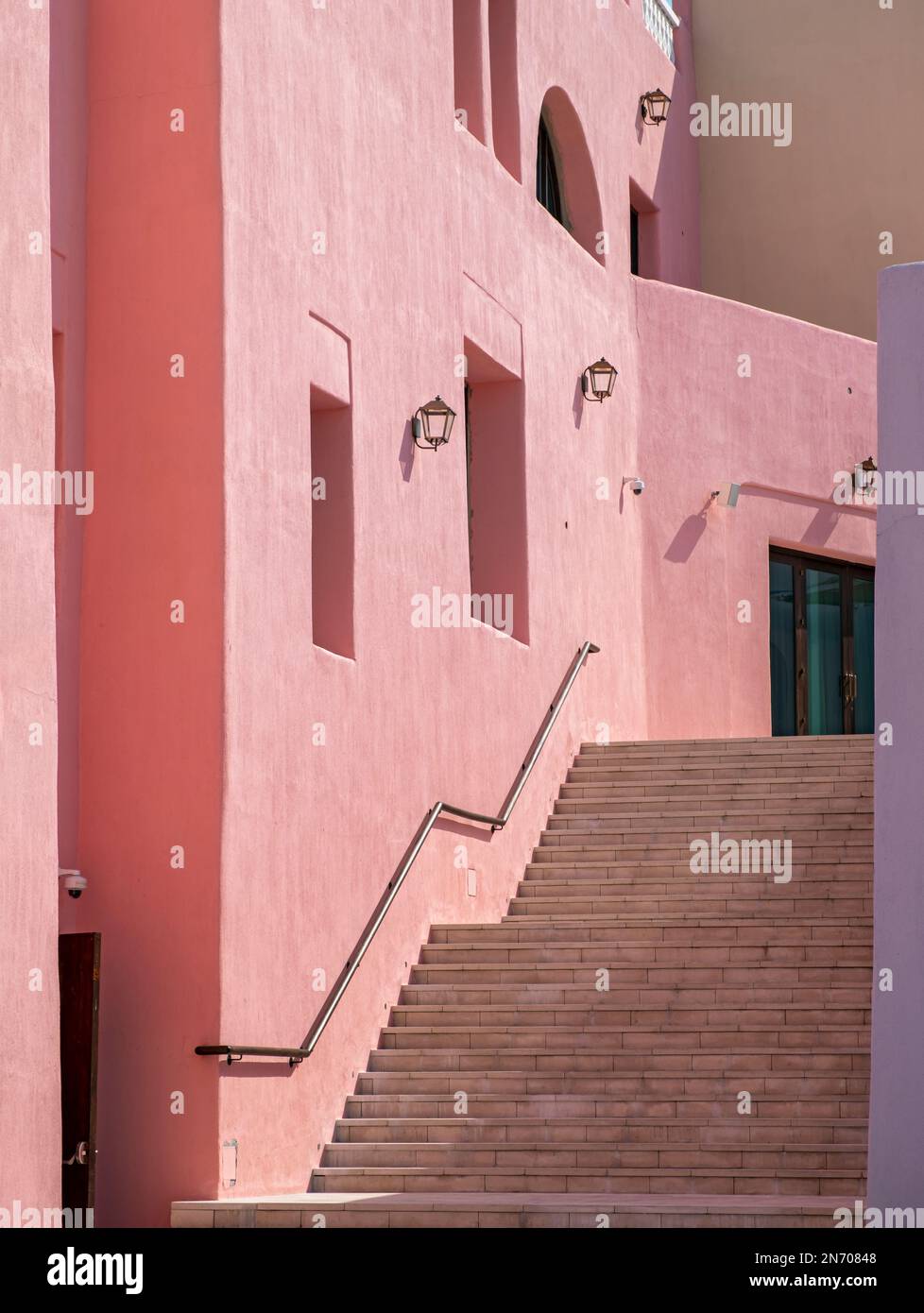 Architektonische Details, Mina District, Old Doha Port, Katar Stockfoto