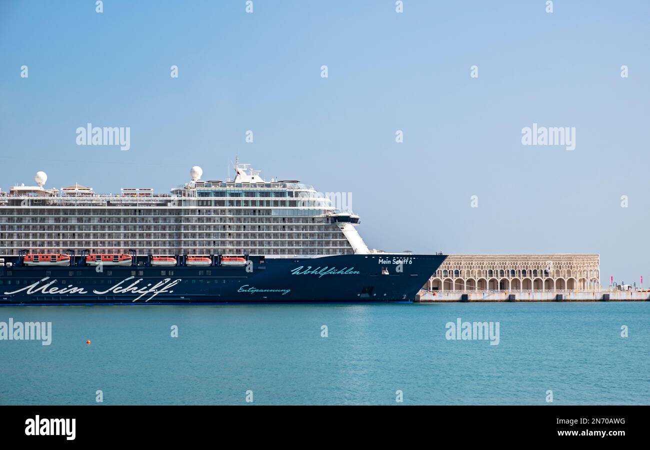 Doha Kreuzfahrtterminal, Mina District, Alter Hafen Von Doha, Katar Stockfoto