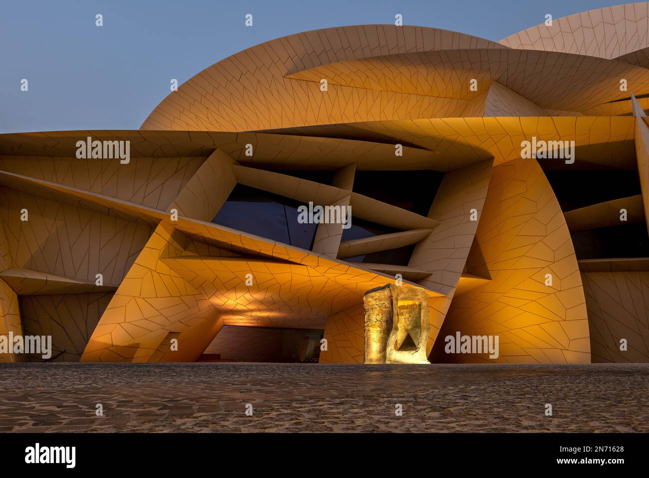 Das Nationalmuseum von Katar, Doha, Katar Stockfoto
