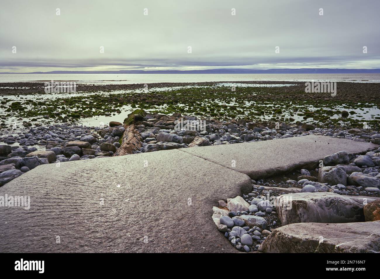 Der Strand in Llantwit Major im Tal von Glamorgan, Südwales Stockfoto