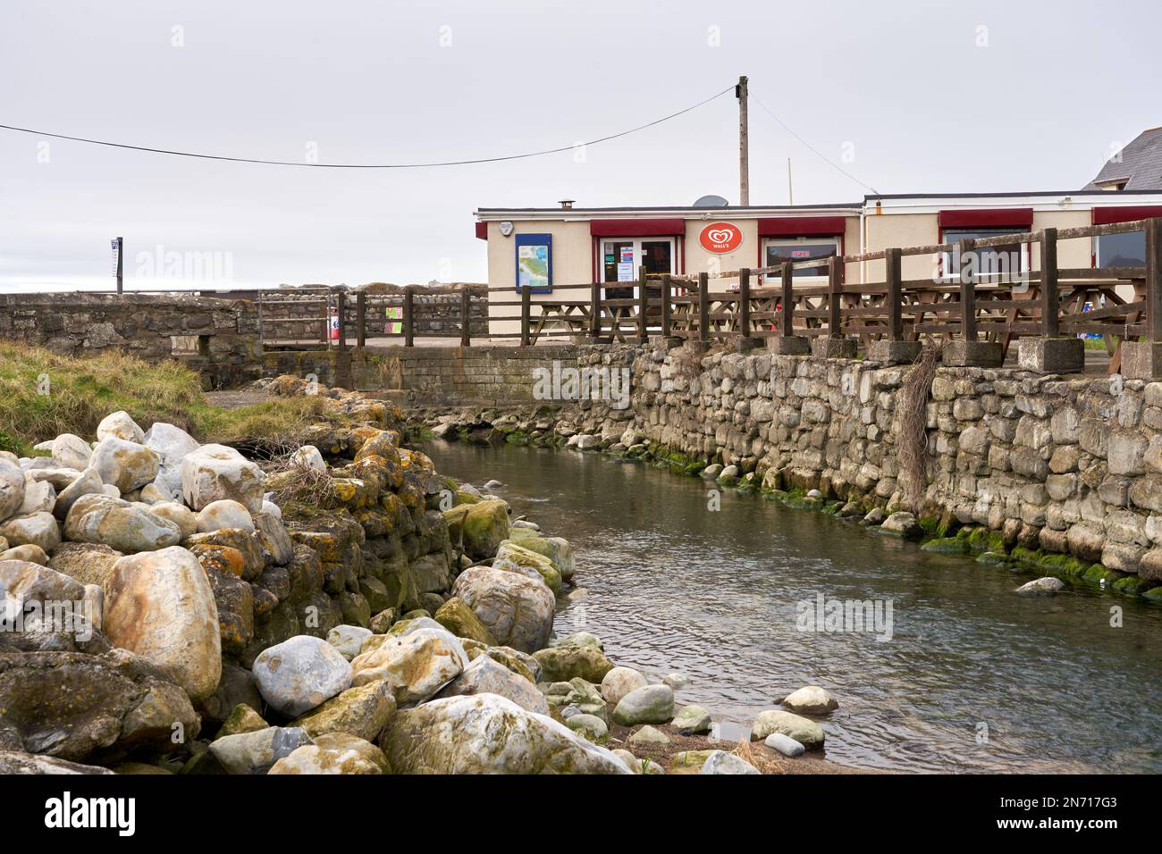 Der Strand in Llantwit Major im Tal von Glamorgan, Südwales Stockfoto