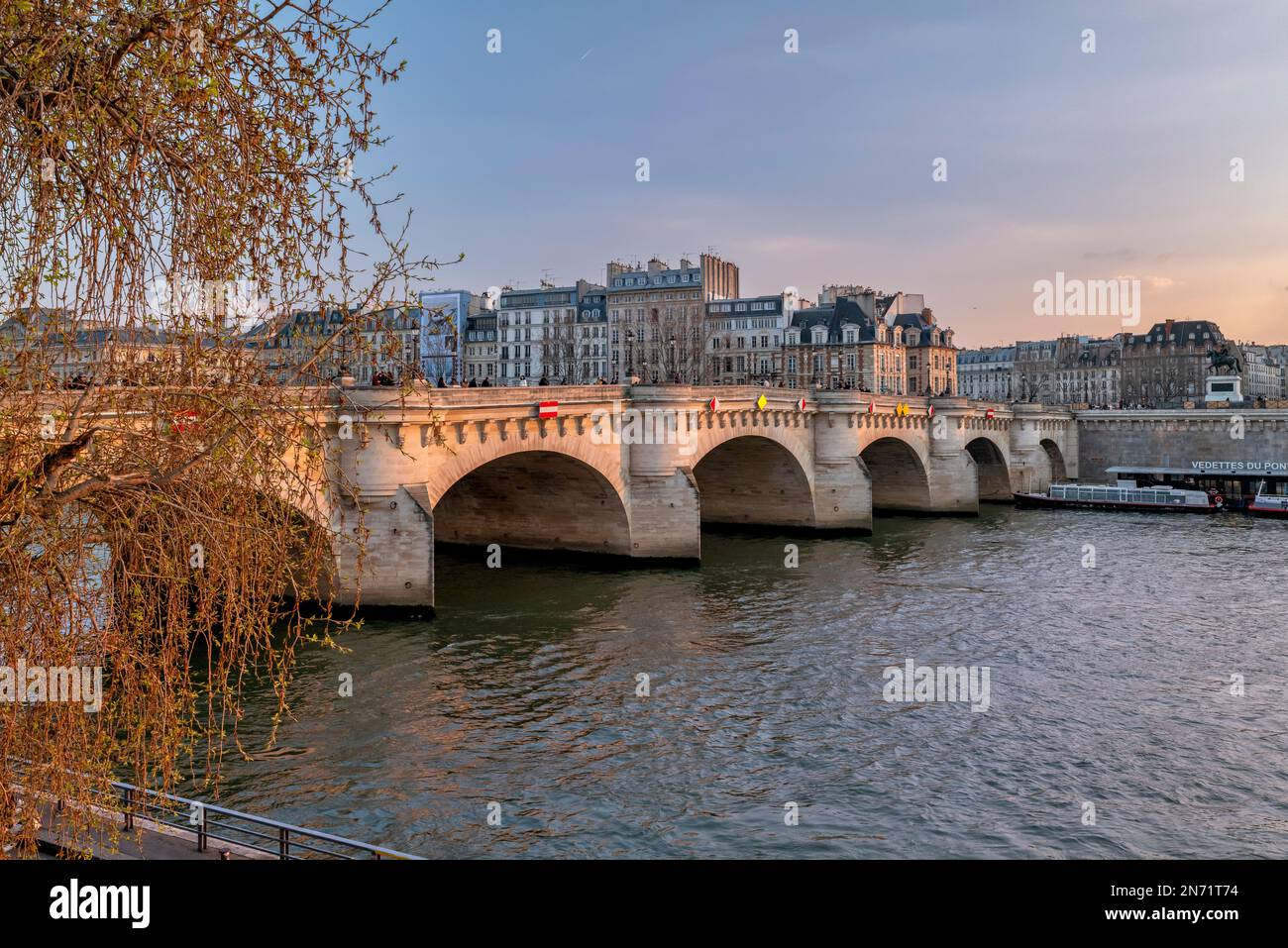 Pont Neuf Bridge, Paris, Frankreich Stockfoto