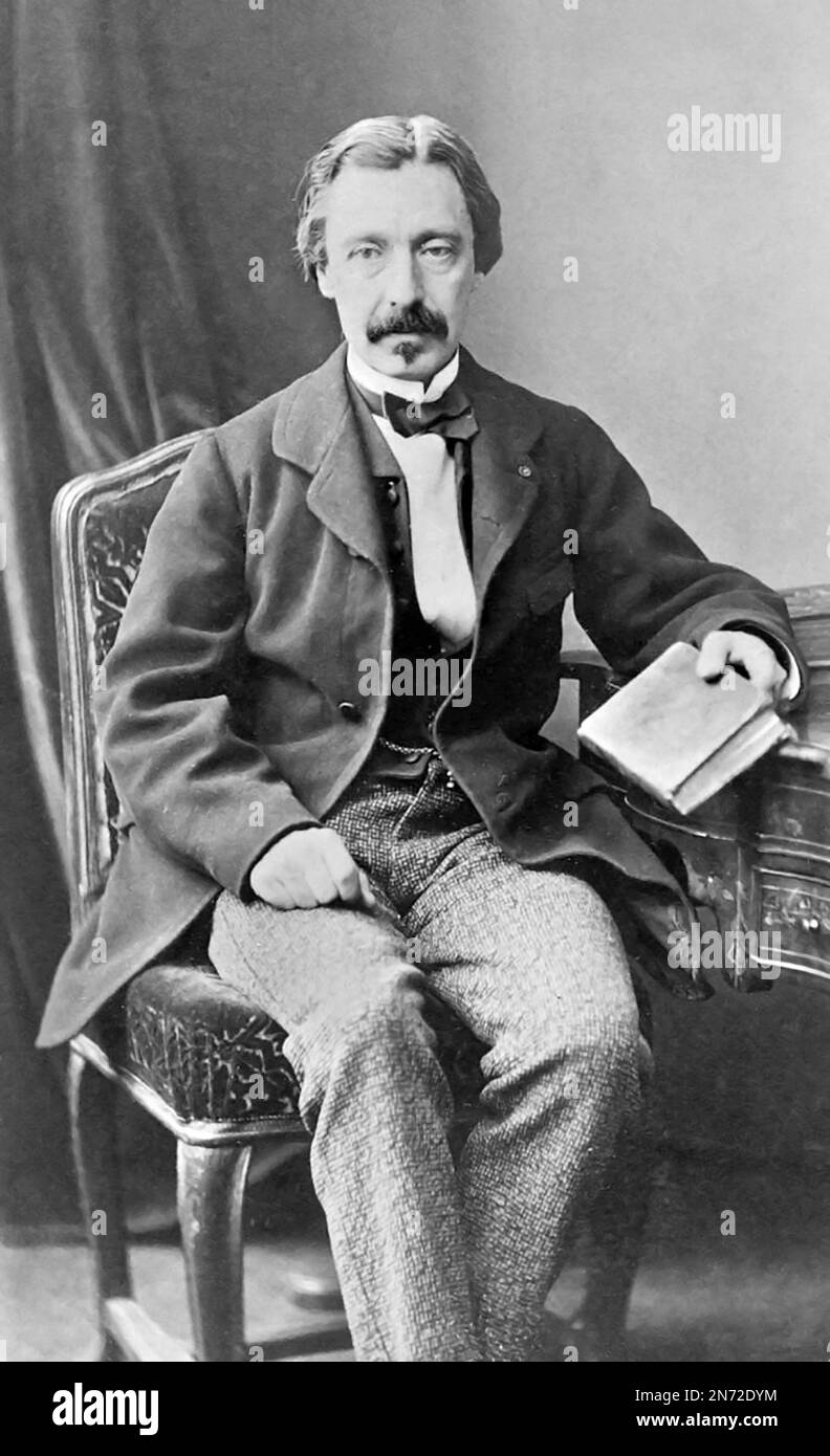 Leon Foucault. Portrait des französischen Physikers Jean Bernard Léon Foucault (1819-1868), c. 1862 Stockfoto