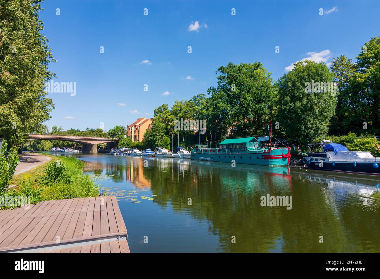 Sarreguemines (Saargemünd), Saar in Lothringen, Mosel (Mosel), Frankreich Stockfoto