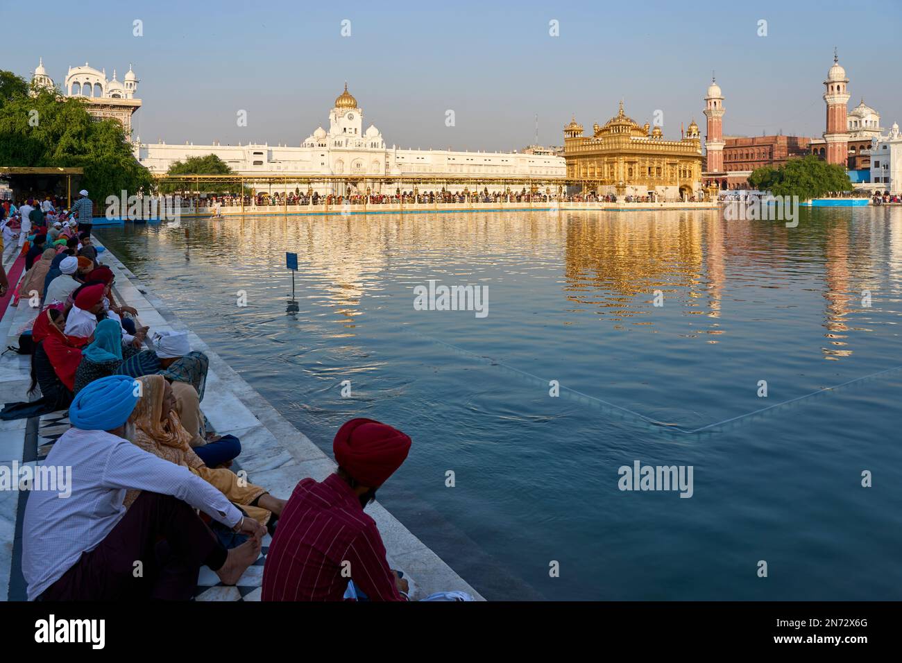 Goldener Tempel Amritsar Diwali Stockfoto