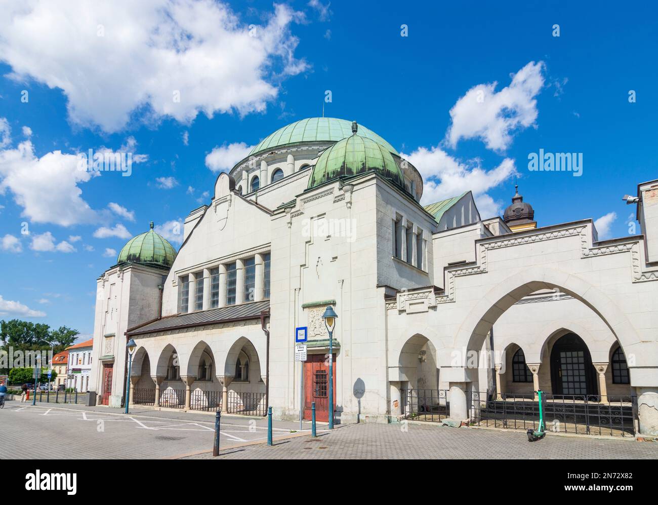 Trencin (Trentschin), Synagoge in der Slowakei Stockfoto