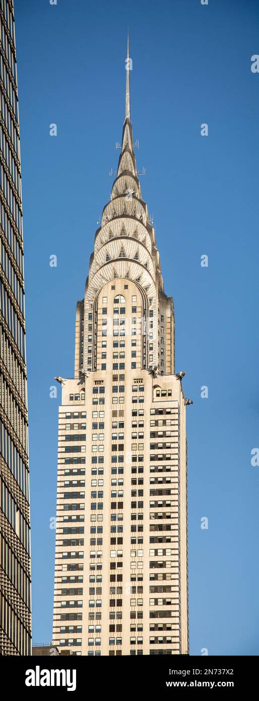 New York City, USA. Der Chrysler Building Skyscraper im Art déco-Stil auf der Lexington Avenue in Manhattan | New York City, USA. Der Chrysler Building Skyscraper im Art déco-Stil auf der Lexington Avenue in Manhattan Stockfoto
