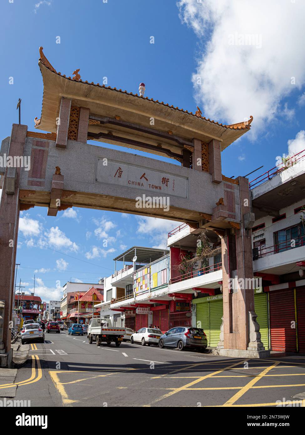 Eindrücke von Port Louis, der Hauptstadt von Mauritius Island, Afrika Stockfoto