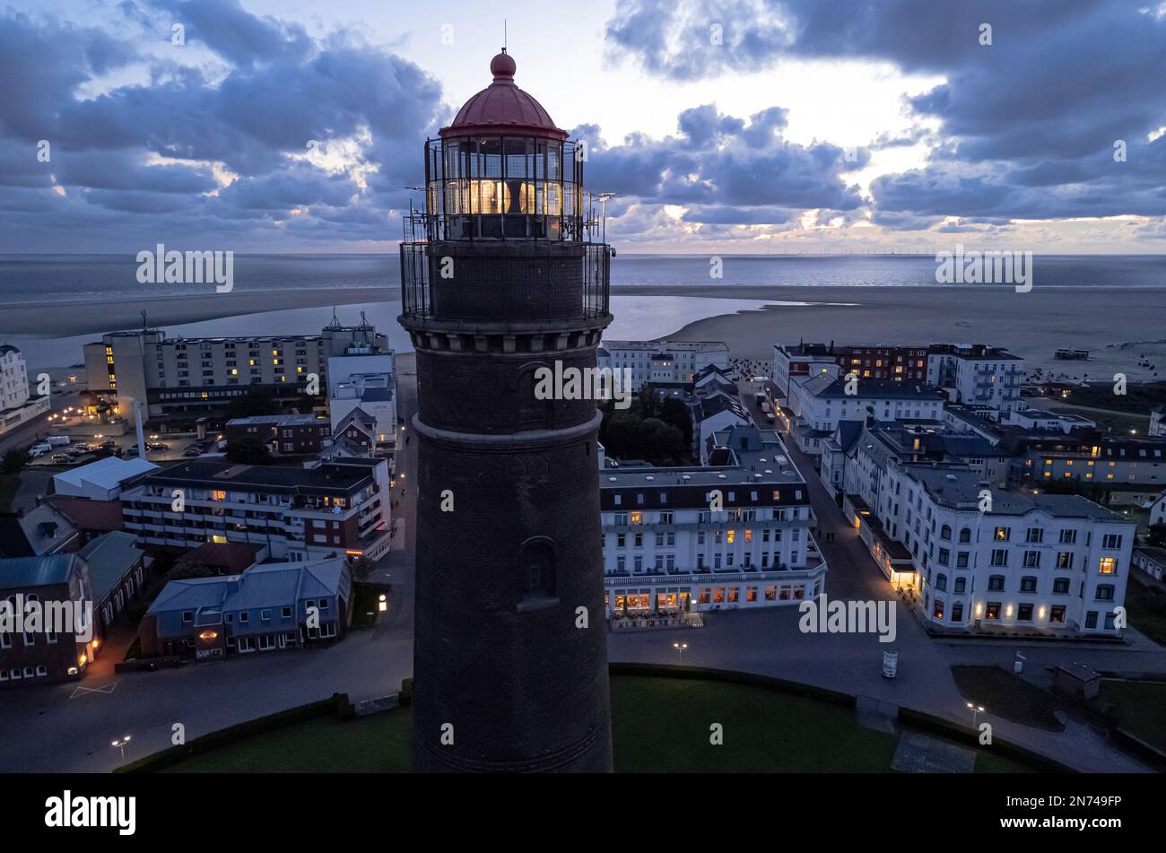 Neuer Leuchtturm, Borkum Island Stockfoto