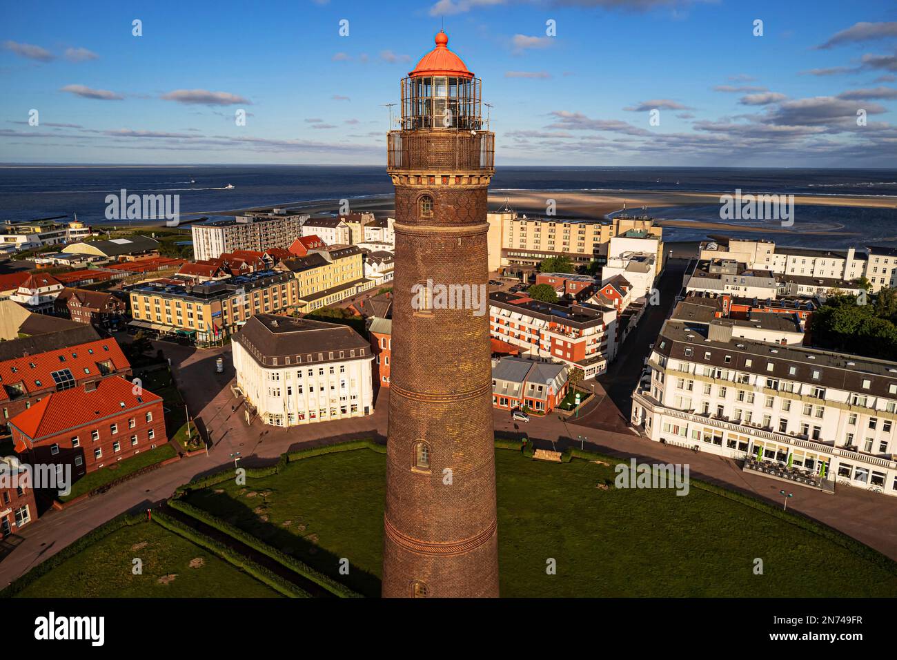 Neuer Leuchtturm, Borkum Island Stockfoto