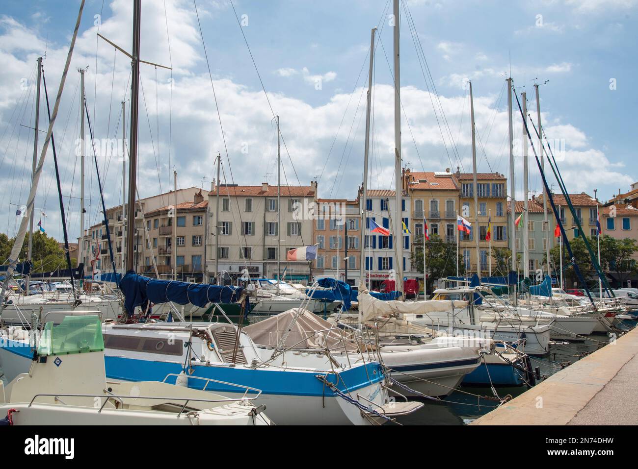 Der Yachthafen von La Seyne sur Mer. Stockfoto
