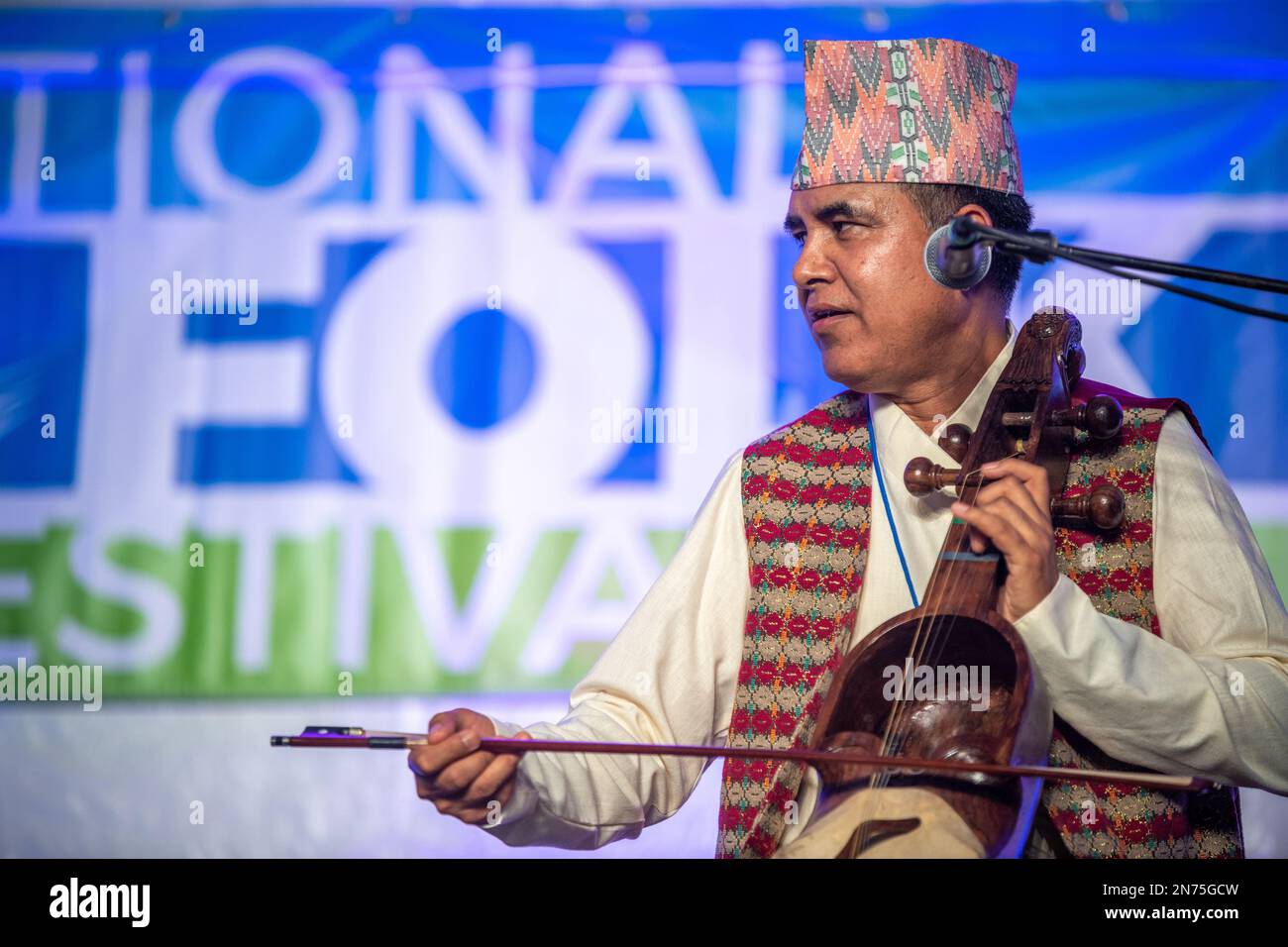 National Folk Festival Salisbury Maryland Himalayan Heritage Band Stockfoto