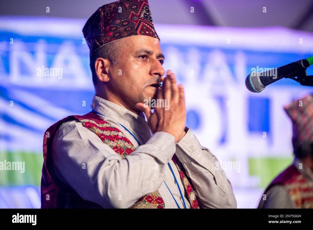 National Folk Festival Salisbury Maryland Himalayan Heritage Band Stockfoto