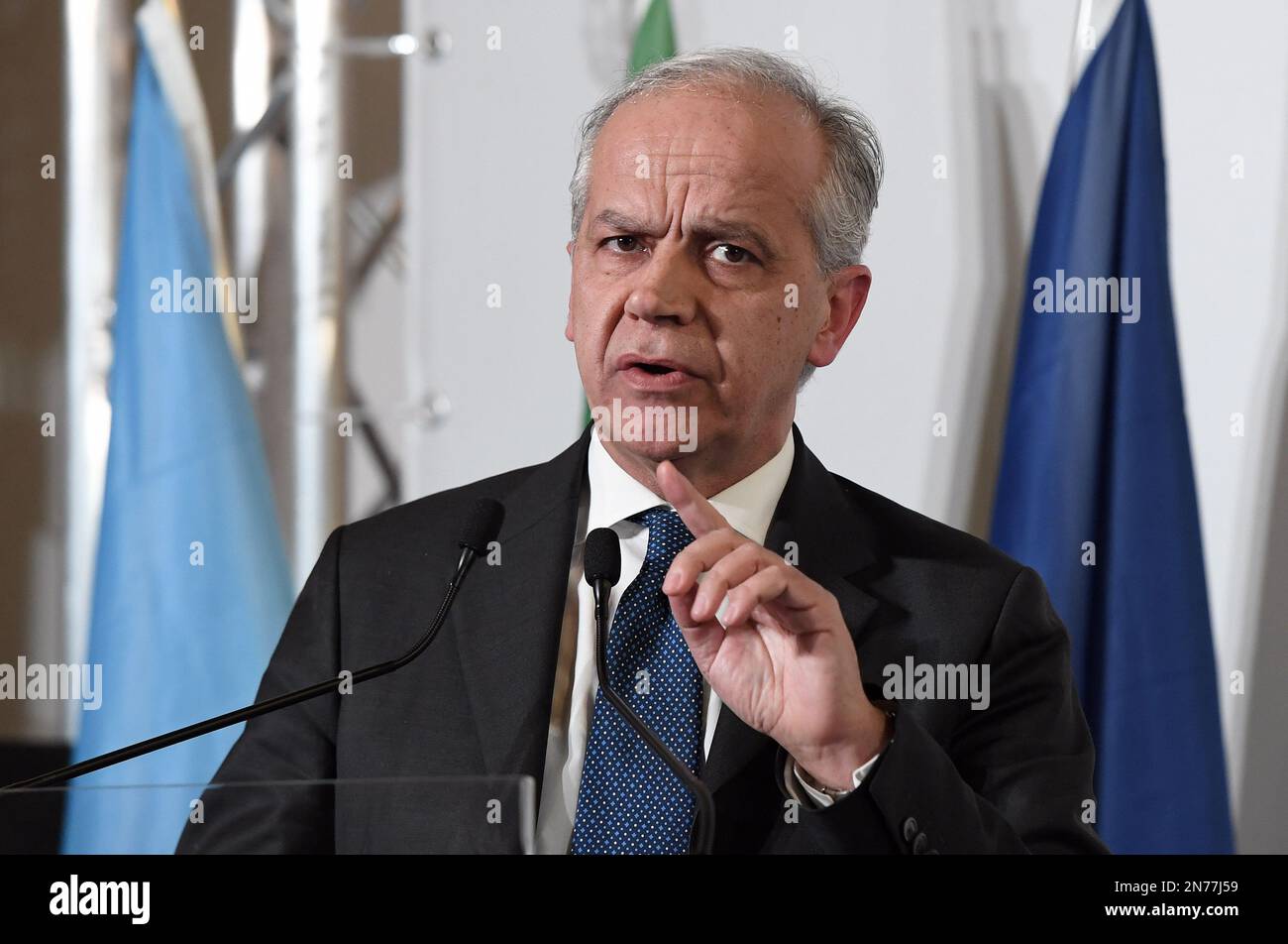 Rom, Italien. 10. Februar 2023. Rom 10./02/2023. Tagung, organisiert von der Leonardo-Stiftung Medor. Italien Somalia, a special Relationship“ bei Luiss Guido Carli Editorial Use Only Credit: Independent Photo Agency/Alamy Live News Stockfoto