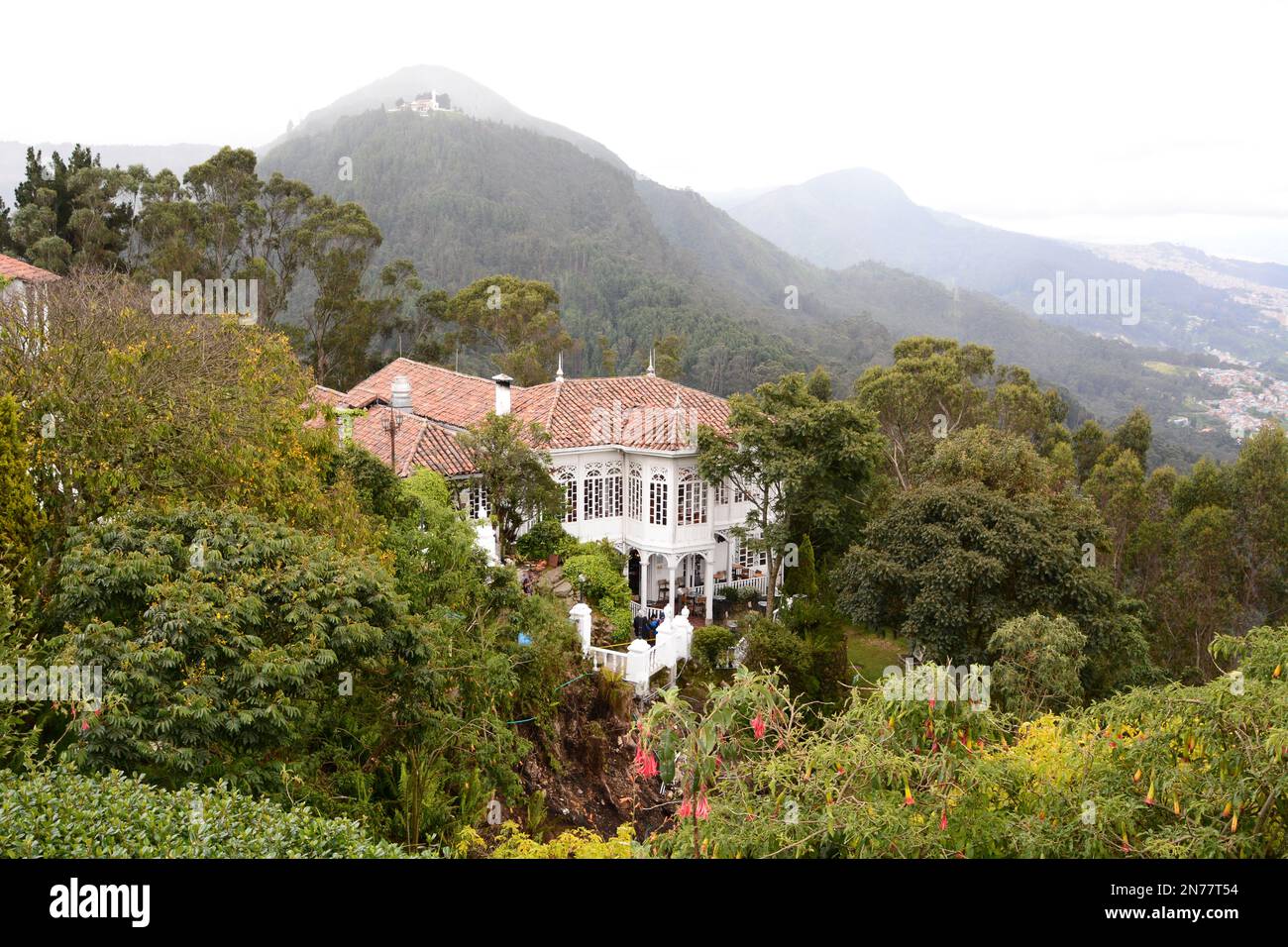 Blick vom Cerro Monserrate. Bogotà. Kolumbien Stockfoto