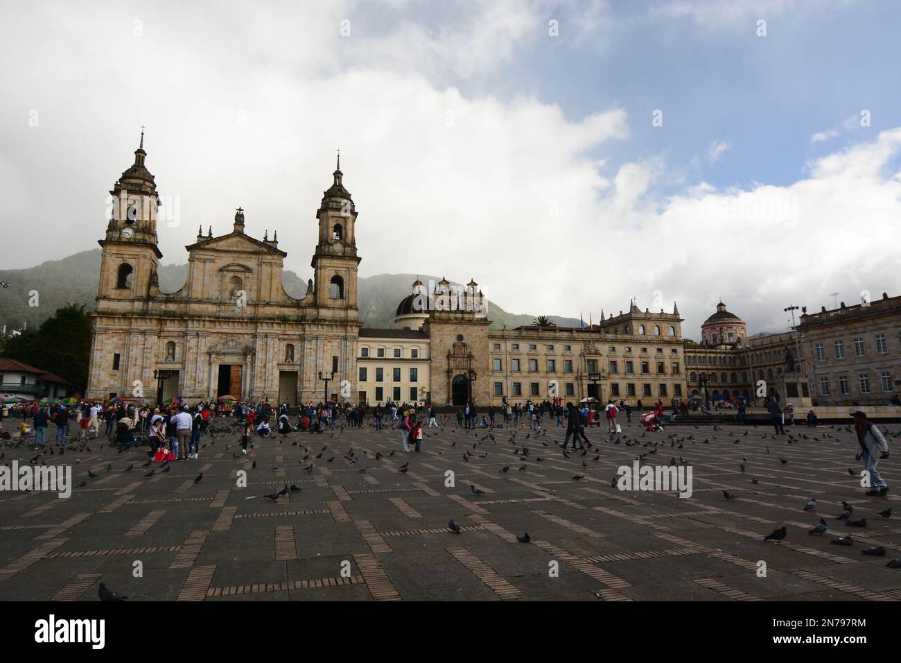 Blick auf den Bolivar-Platz. Bogotà. Kolumbien Stockfoto