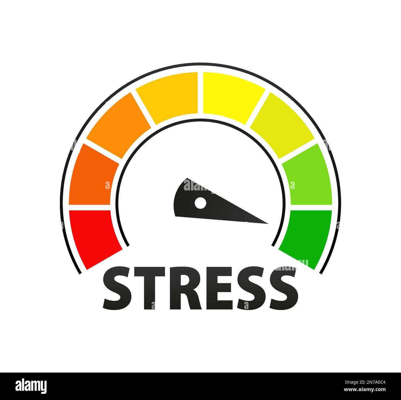 Belastungstest. Vermeiden Sie Stress. Vektordarstellung. Stock Vektor