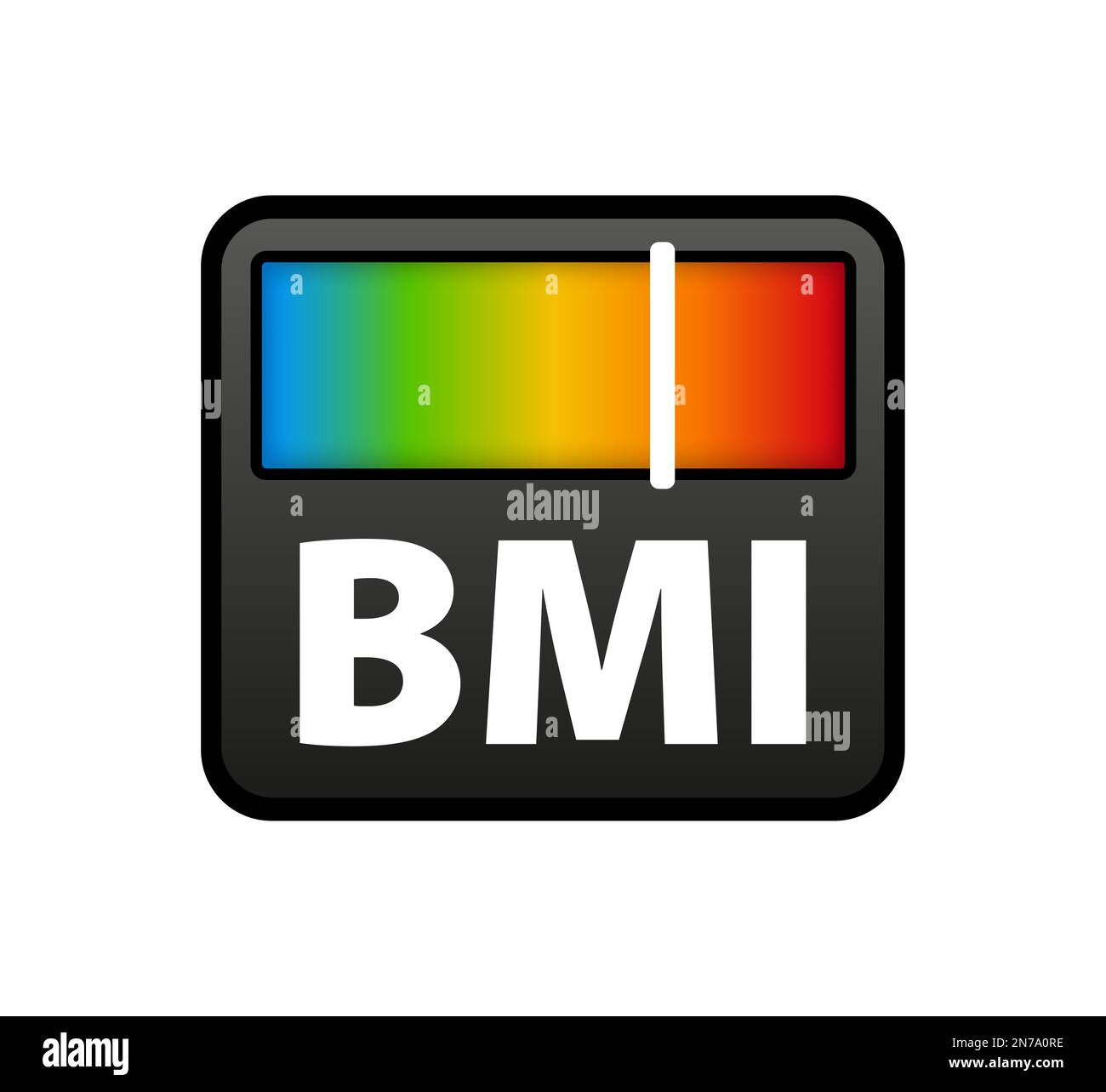 BMI oder Body Mass Index Level, Mater. Von untergewichtig bis extrem fettleibig. BMI-Medizin und Fitness-Chart. Stock Vektor