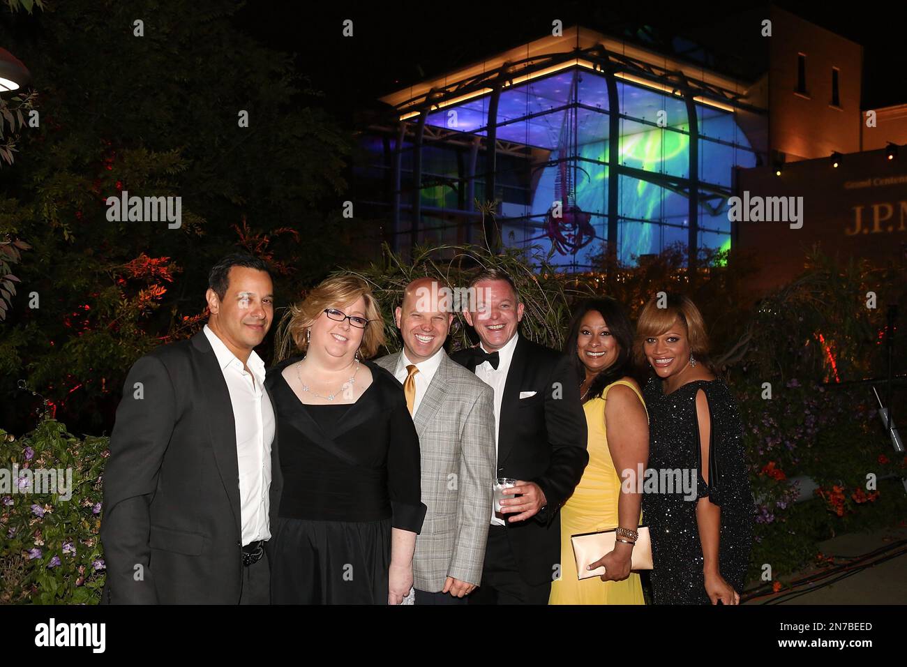 From left, Ron Rodriguez, Kristin Matthews, Glenn Geller, Senior Vice President, Current