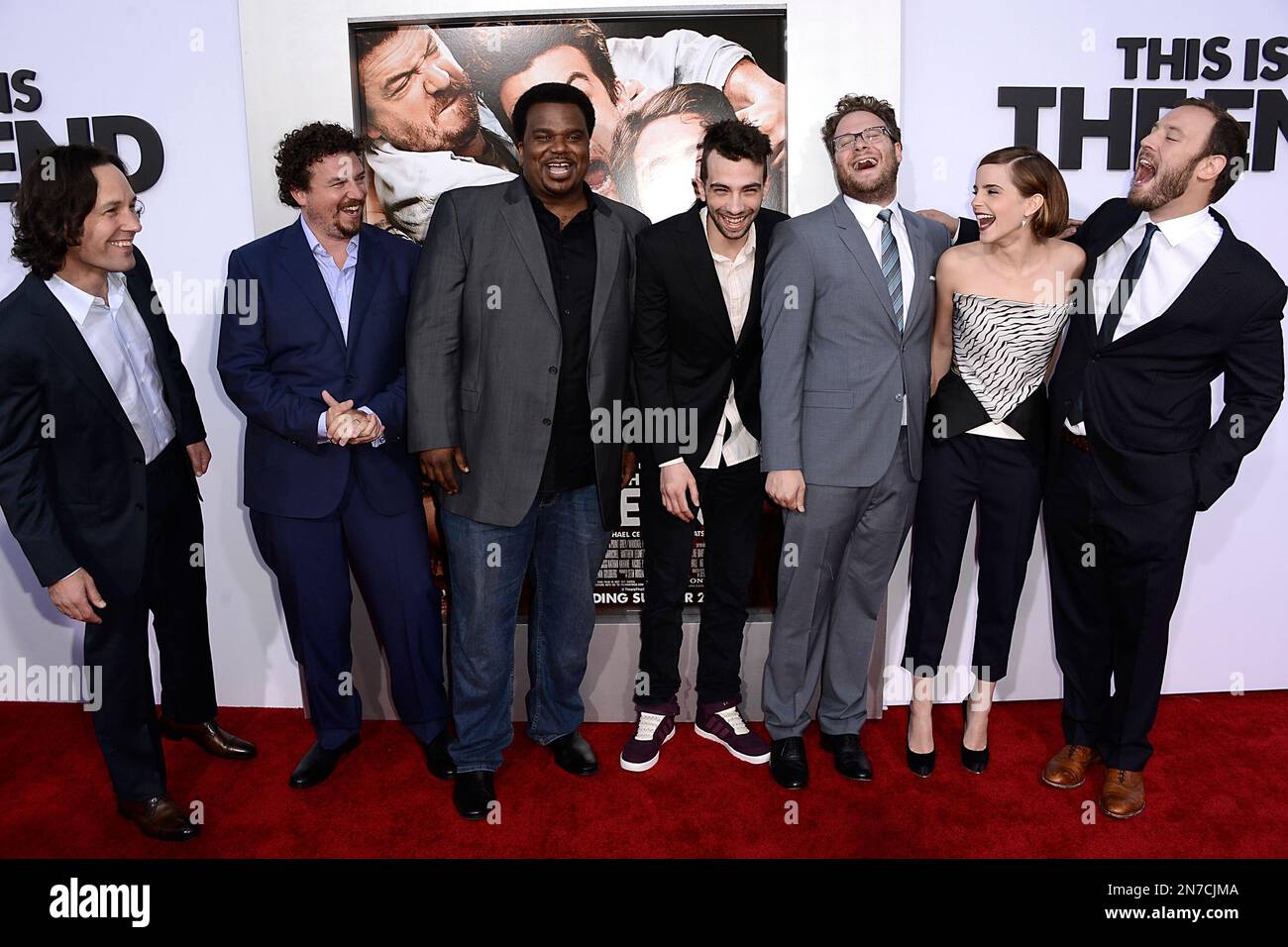 From left to right, actor Paul Rudd, actor Danny McBride, actor Craig ...