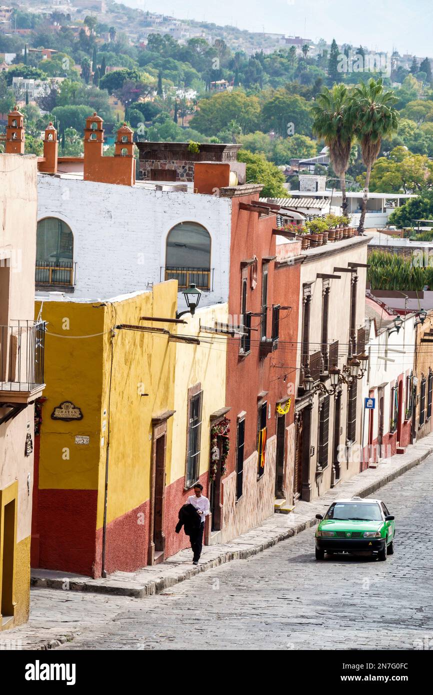 San Miguel de Allende Guanajuato Mexiko, historisches Zentrum Zona Centro, Gebäude, Skyline der Stadt, Architektur, Haus Stockfoto