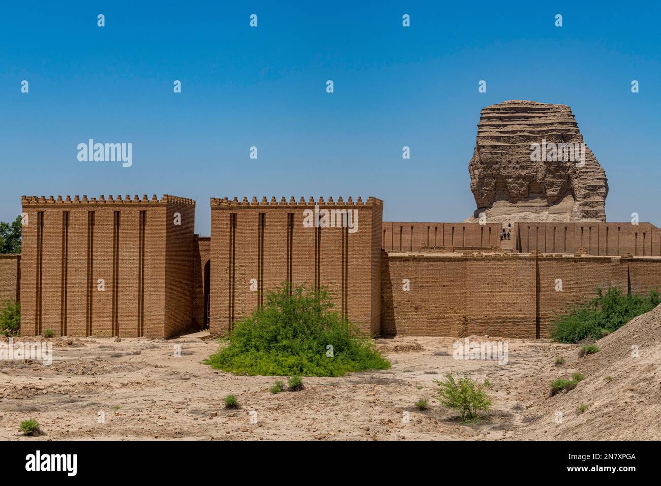 Ziggurat aus Dur-Kurigalzu, Irak Stockfoto