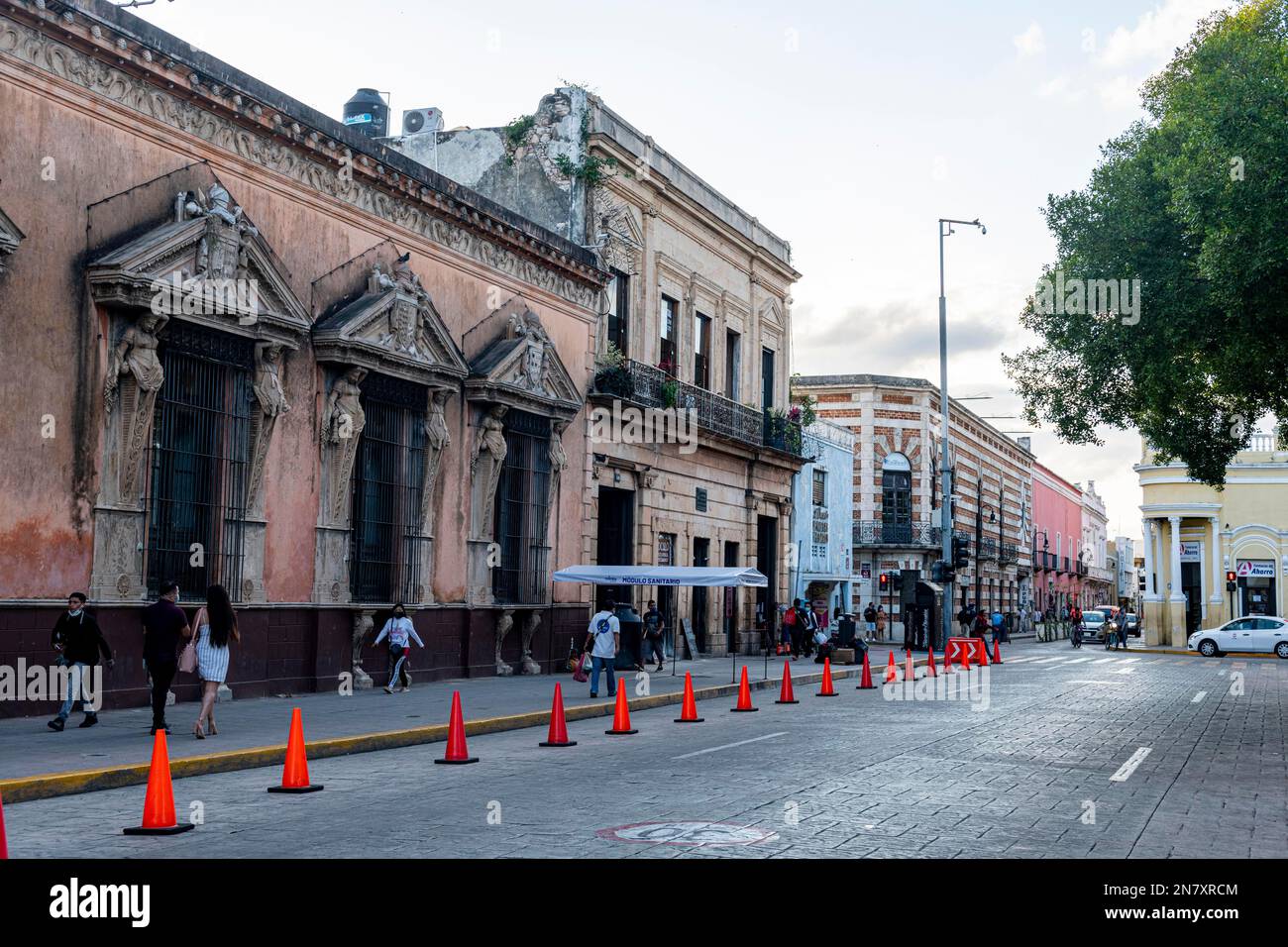 Museo Casa Montejo, Merida, Yucatan, Mexiko Stockfoto