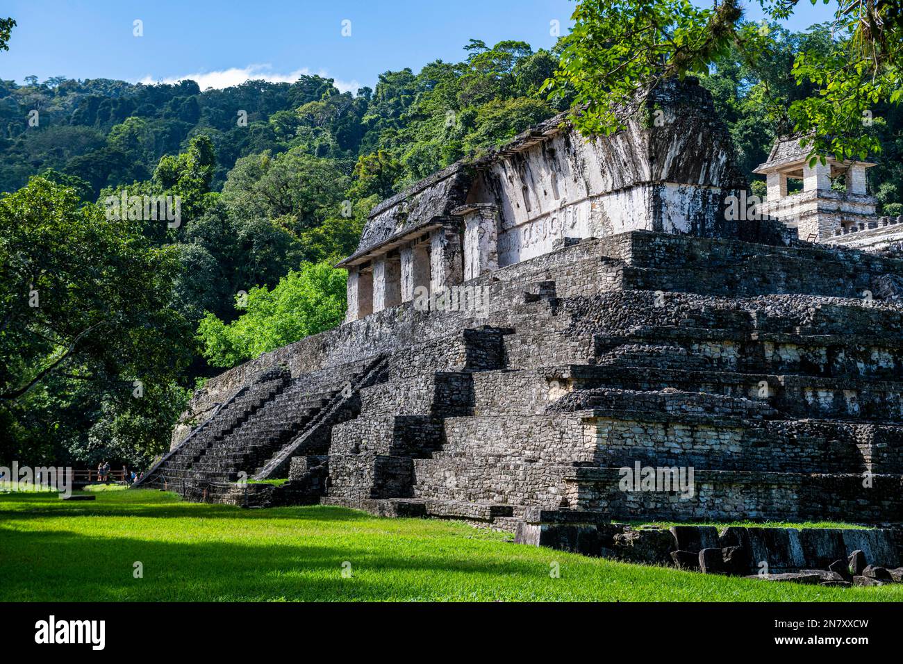 UNESCO-Weltkulturerbe die Maya-Ruinen von Palenque, Chiapas, Mexiko Stockfoto
