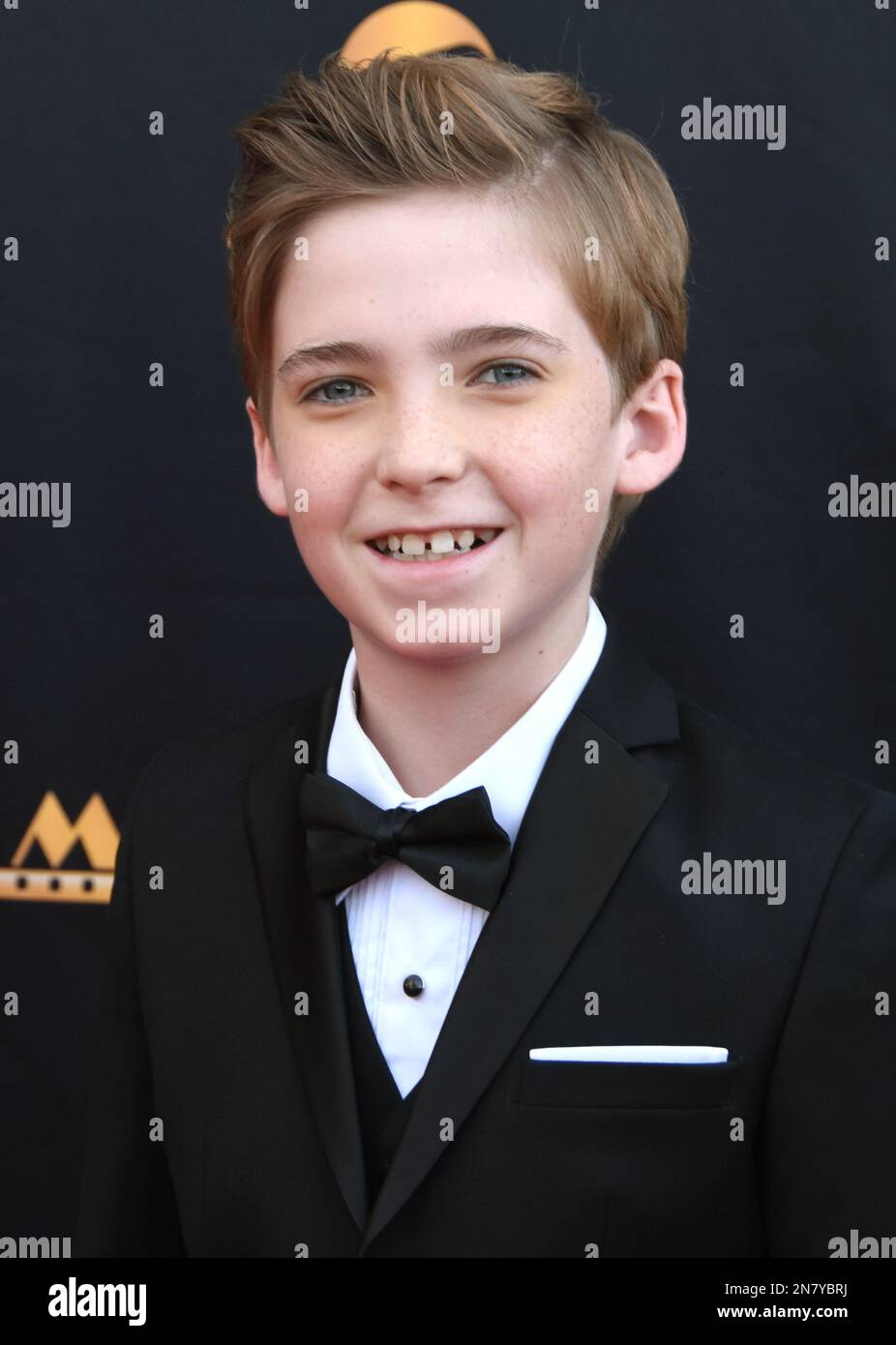 Hollywood, Kalifornien, USA 10. Februar 2023 Schauspieler Carson Minniear nimmt am 10. Februar 2023 am Avalon Theater in Hollywood, Kalifornien, USA an den 30. jährlichen Movieguide Awards Teil. Foto: Barry King/Alamy Live News Stockfoto