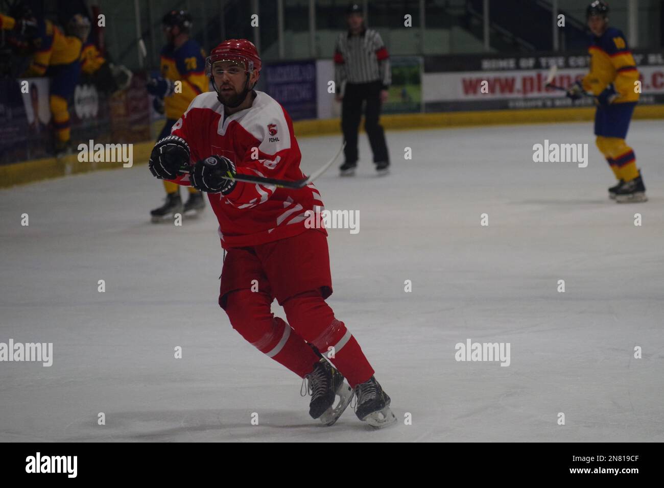 Coventry, England, 10. Februar 2023. Patryk Krezolek spielt bei der Euro Challenge 2023 in der Skydome Arena in Coventry für Polen gegen Rumänien. Kredit: Colin Edwards Stockfoto