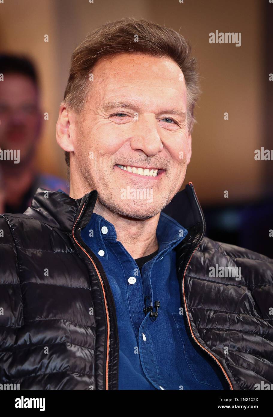 Hamburg, Deutschland. 10. Februar 2023. Ralf Möller, Schauspieler, bei einer Fotosession vor der Aufnahme der "NDR Talk Show". Kredit: Christian Charisius/dpa/Alamy Live News Stockfoto