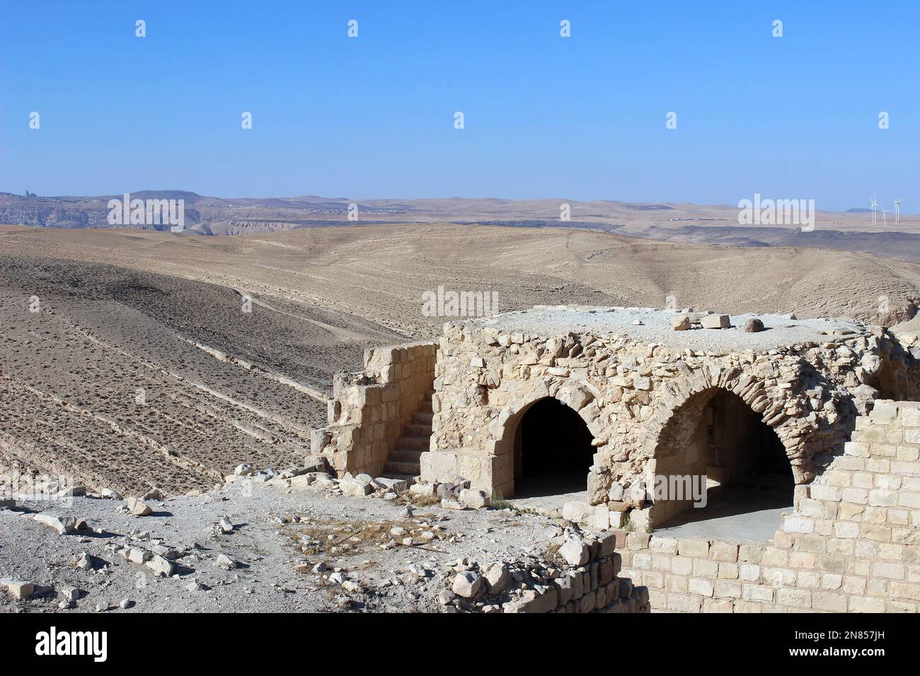 Qal'at ASH-Shawbak alias Shawback oder Shoubak Castle, Jordan Stockfoto