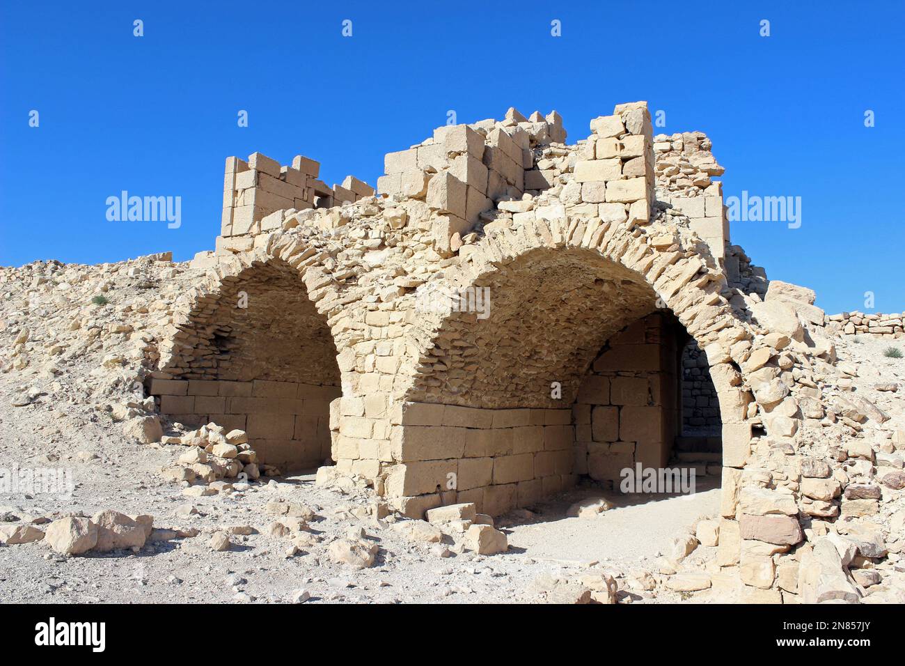 Qal'at ASH-Shawbak alias Shawback oder Shoubak Castle, Jordan Stockfoto