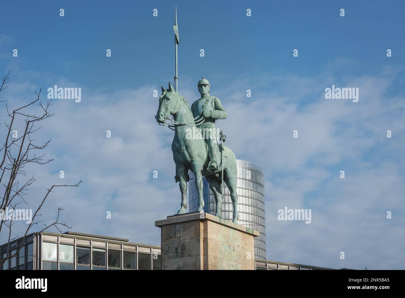 8. Preußische Cuirassiers Memorial - The Lancer - Köln, Deutschland Stockfoto