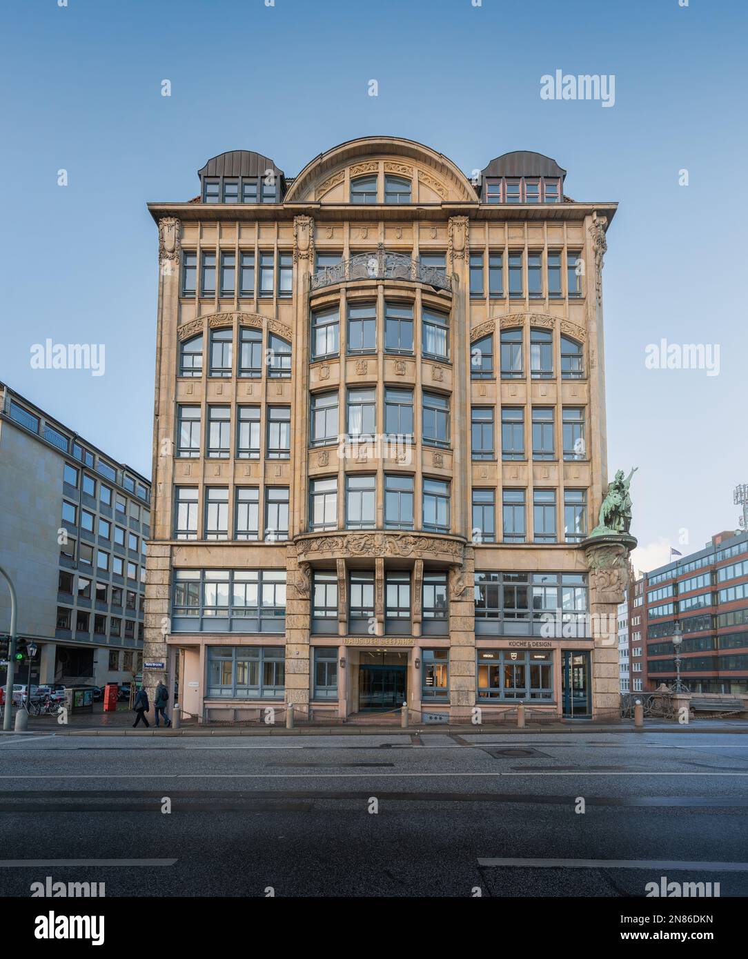 Haus der Seefahrt-Gebäude - Hamburg, Deutschland Stockfoto