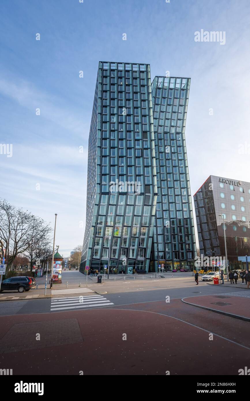 Dancing Towers in St. Bezirk Pauli - Hamburg, Deutschland Stockfoto