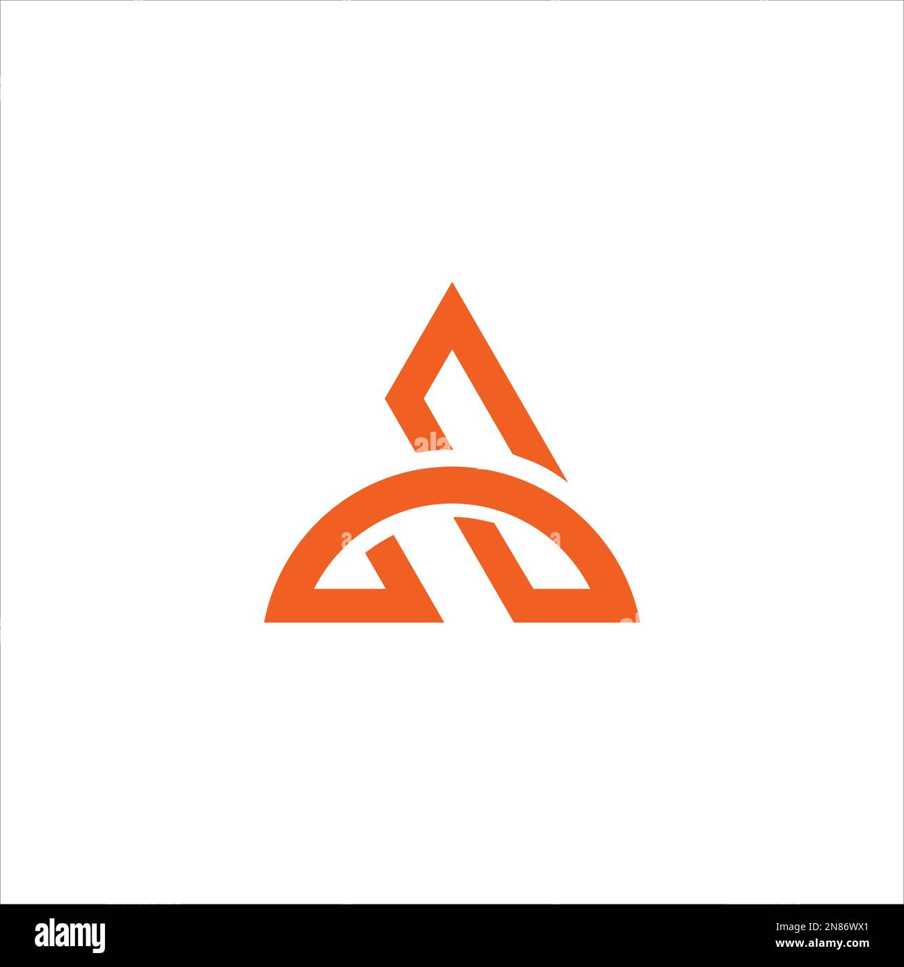 Ein Symbolvektortext-Logo Stock Vektor