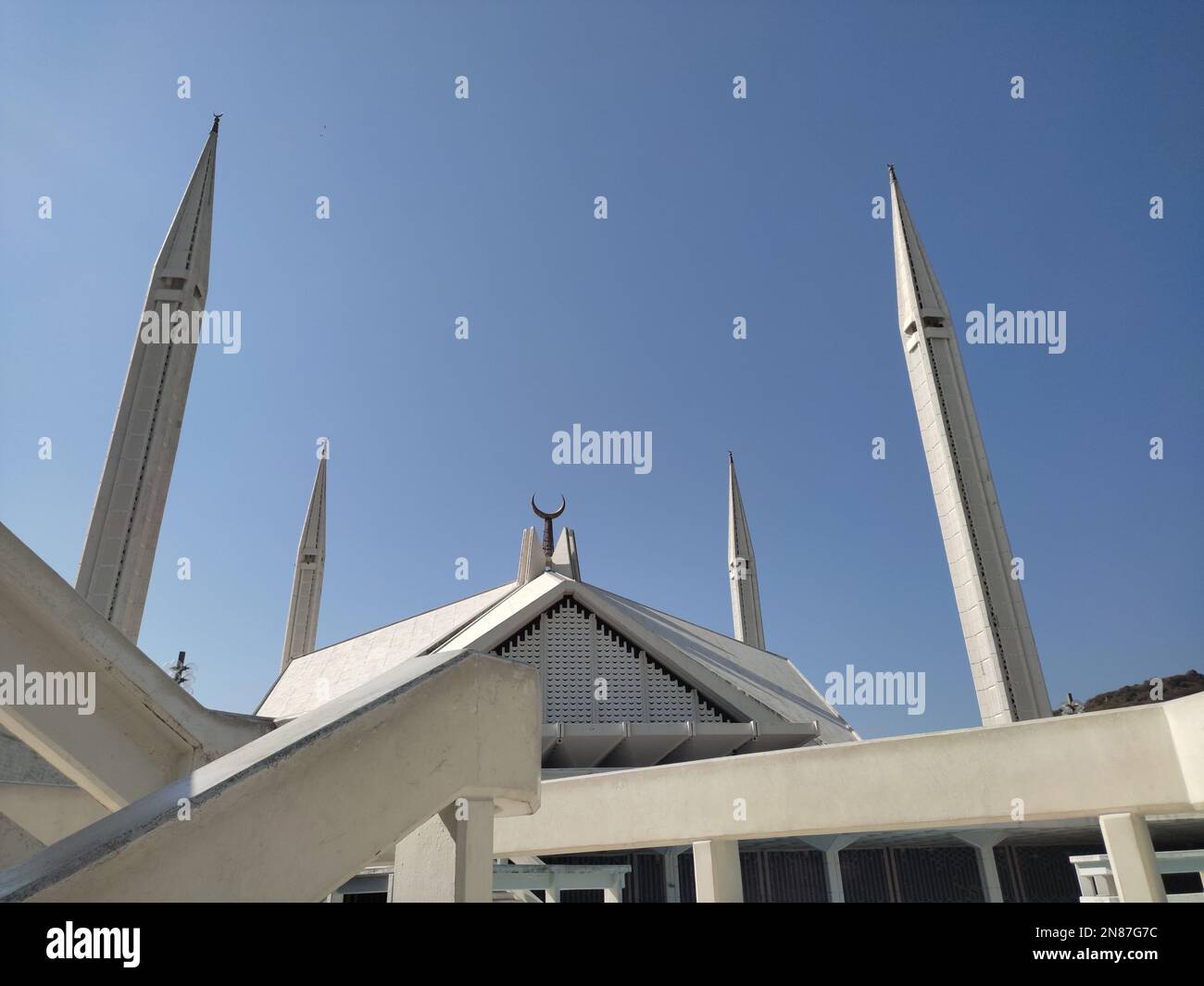 Faisal Moschee Islamabad. Pakistan 7. Februar 2023. Stockfoto