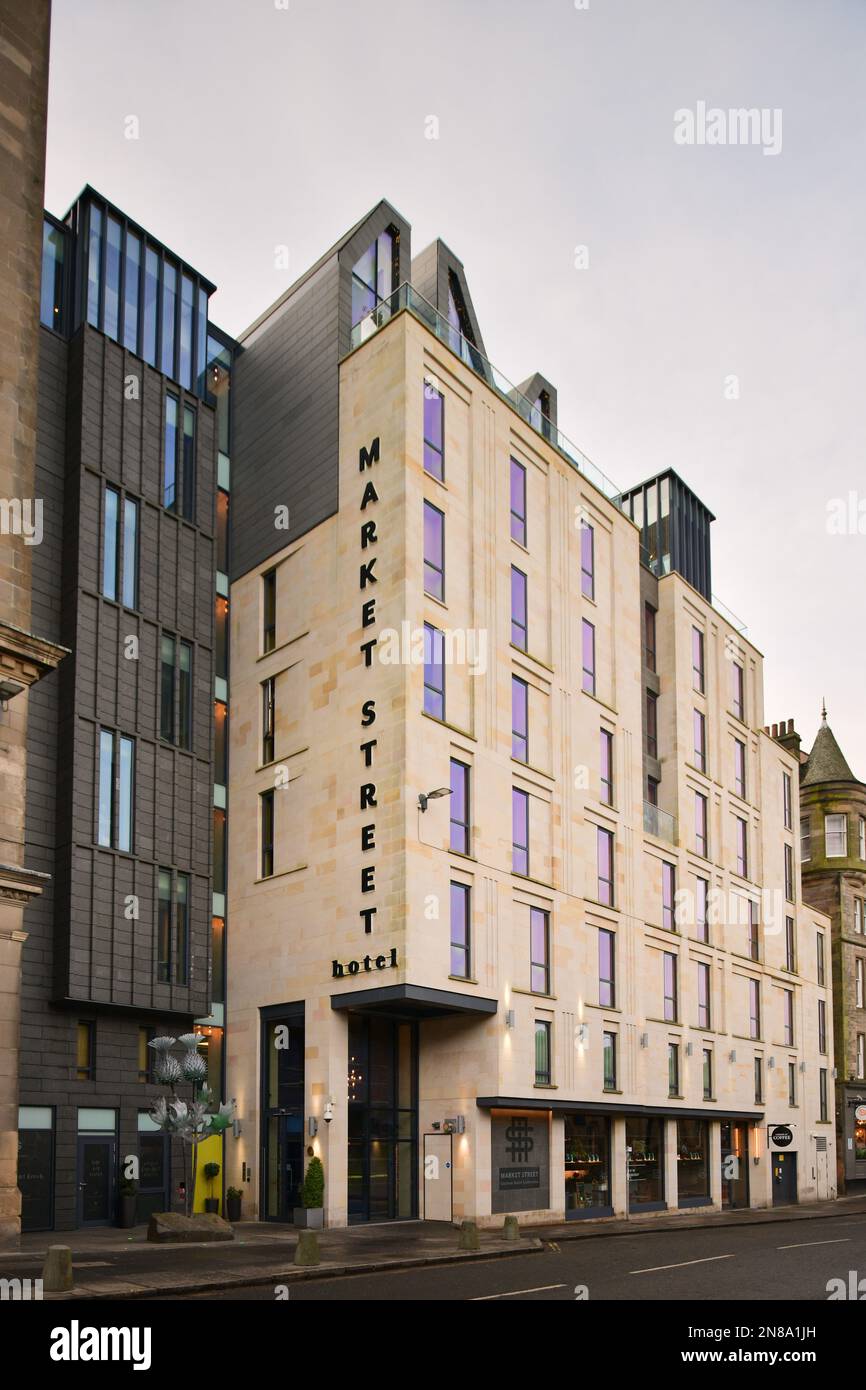 Edinburgh Scotland, Vereinigtes Königreich, 11. Februar 2023. Market Street Hotel. Live-Nachrichten von sst/alamy Stockfoto