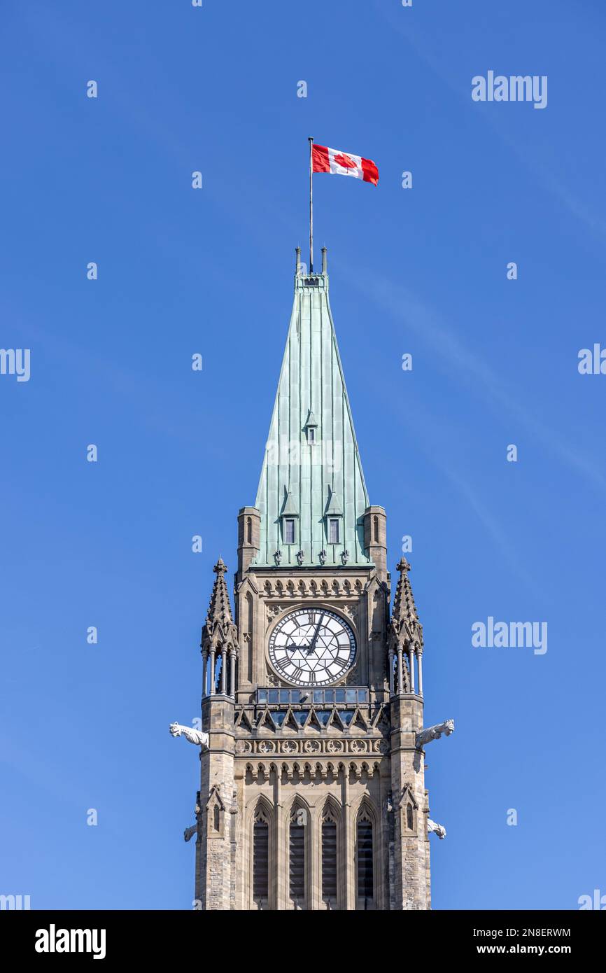 Friedensturm, kanadisches parlament. Ottawa, Ontario, Kanada Stockfoto