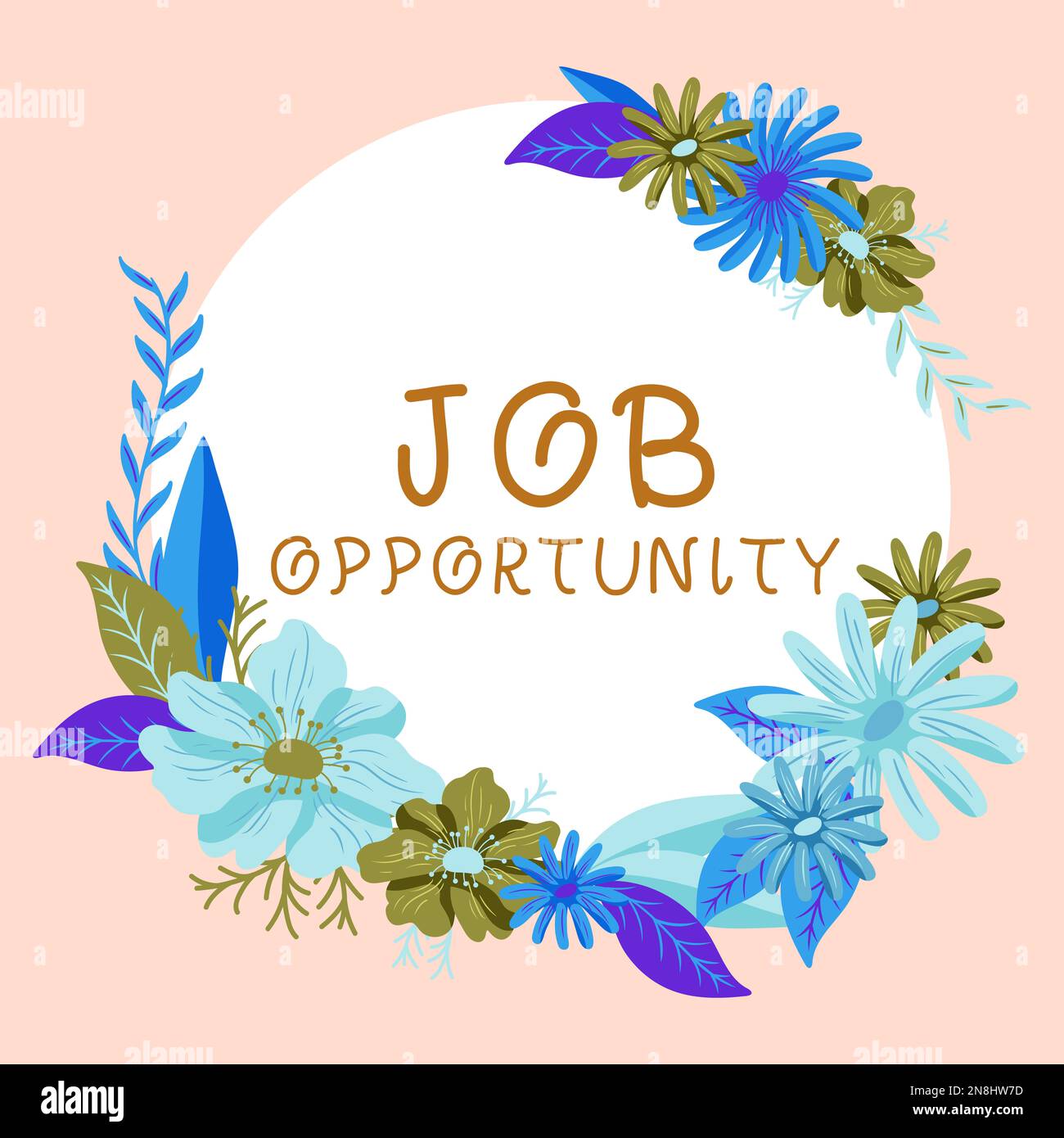 Schreiben mit Anzeige des Textes „Stellenangebot“. Unternehmen zeigen eine Chance auf einen Arbeitsplatz oder die Chance, einen Arbeitsplatz zu finden Stockfoto