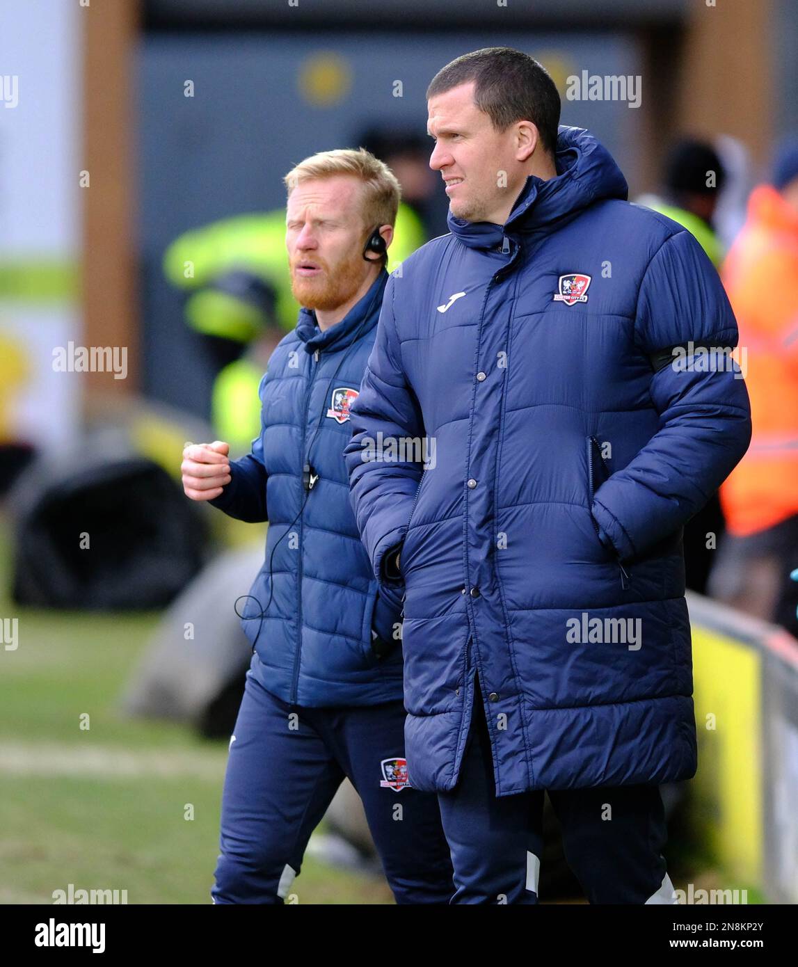 Pirelli Stadium, Burton, Staffordshire, Großbritannien. 11. Februar 2023. League One Football, Burton Albion gegen Exeter City; Exeter Manager Gary Caldwell Credit: Action Plus Sports/Alamy Live News Stockfoto