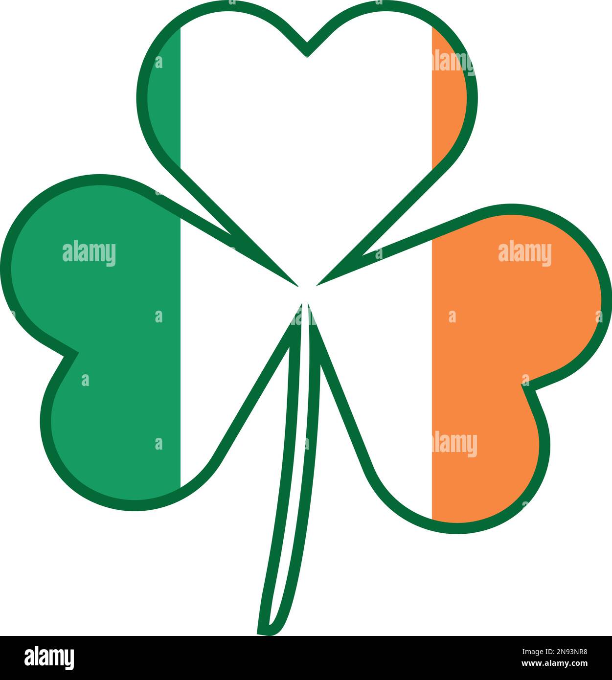 Kleeblatt-Vektorbild oder Clipart Stock Vektor