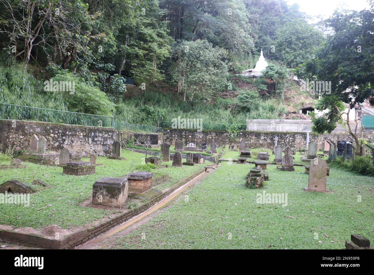 British Garrison Cemetery/Kandy Garrison Cemetery Stockfoto